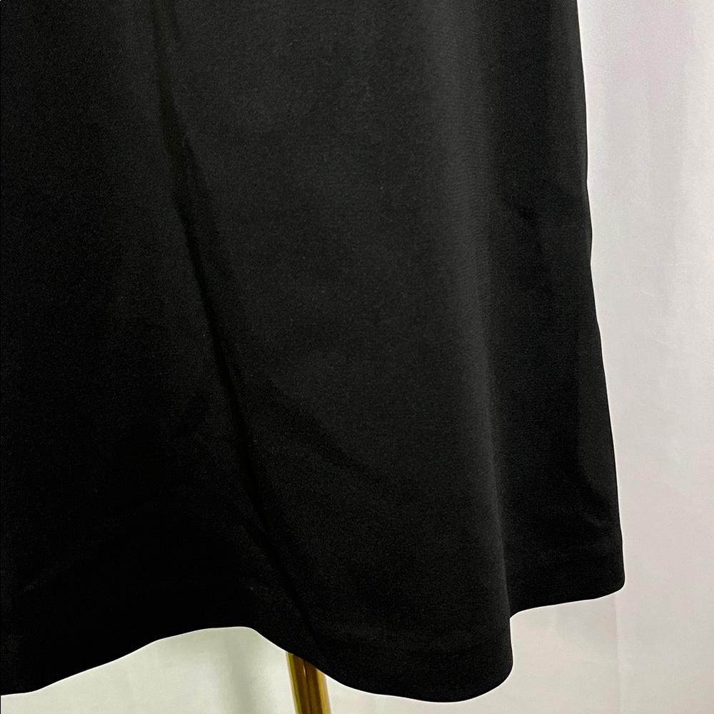 Ann Taylor Factory Black Split V-Neck Cap Sleeve Shift Dress - Picture 9 of 16